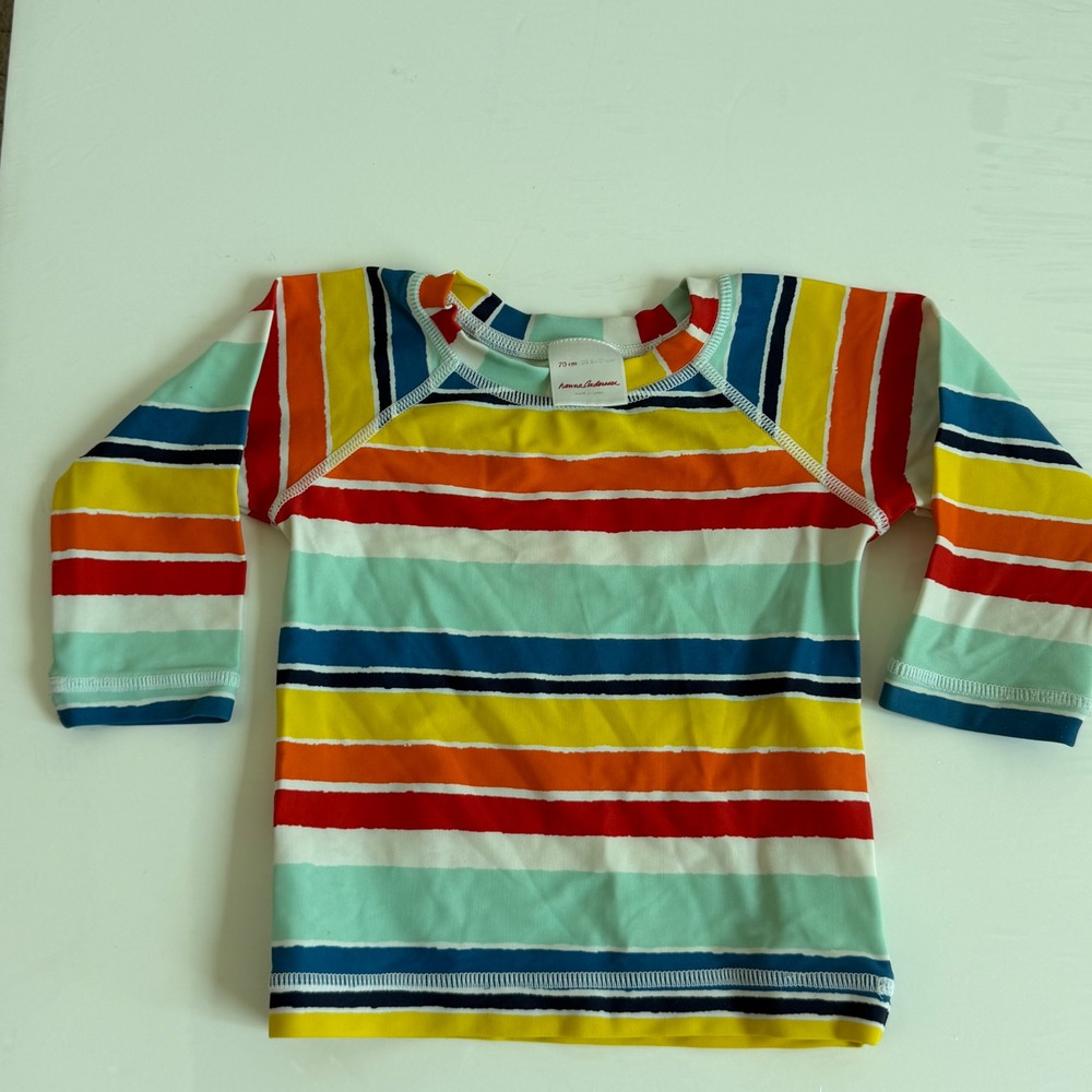 Hanna Anderson Stripe Rash Guard Size 6-12 Months